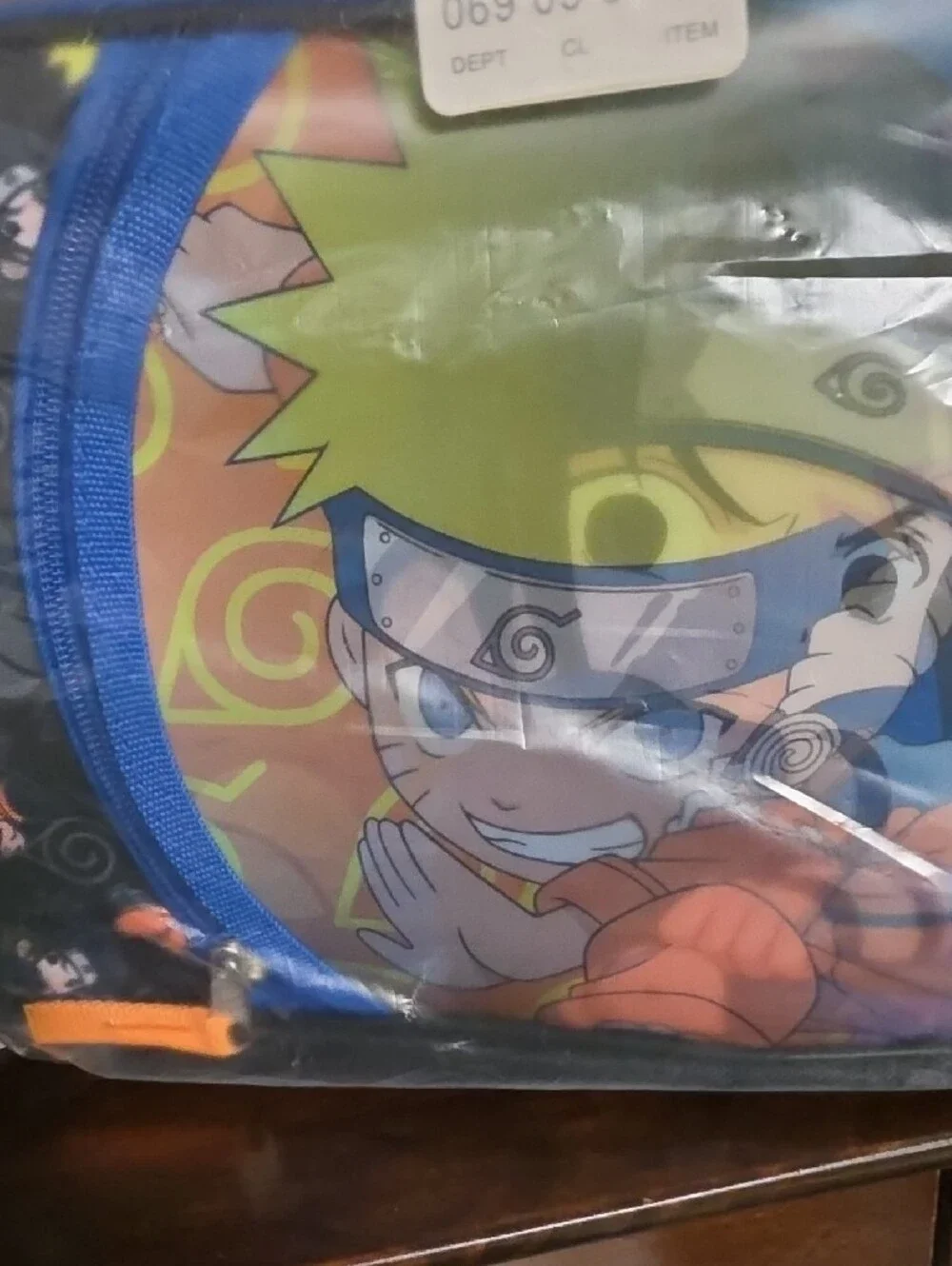 Kids Naruto Character Lunch Bag in Blue and Orange